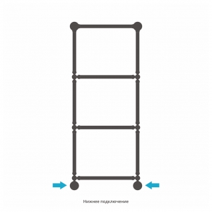 Полотенцесушитель водяной Сунержа Ренессанс 1304 1260x500